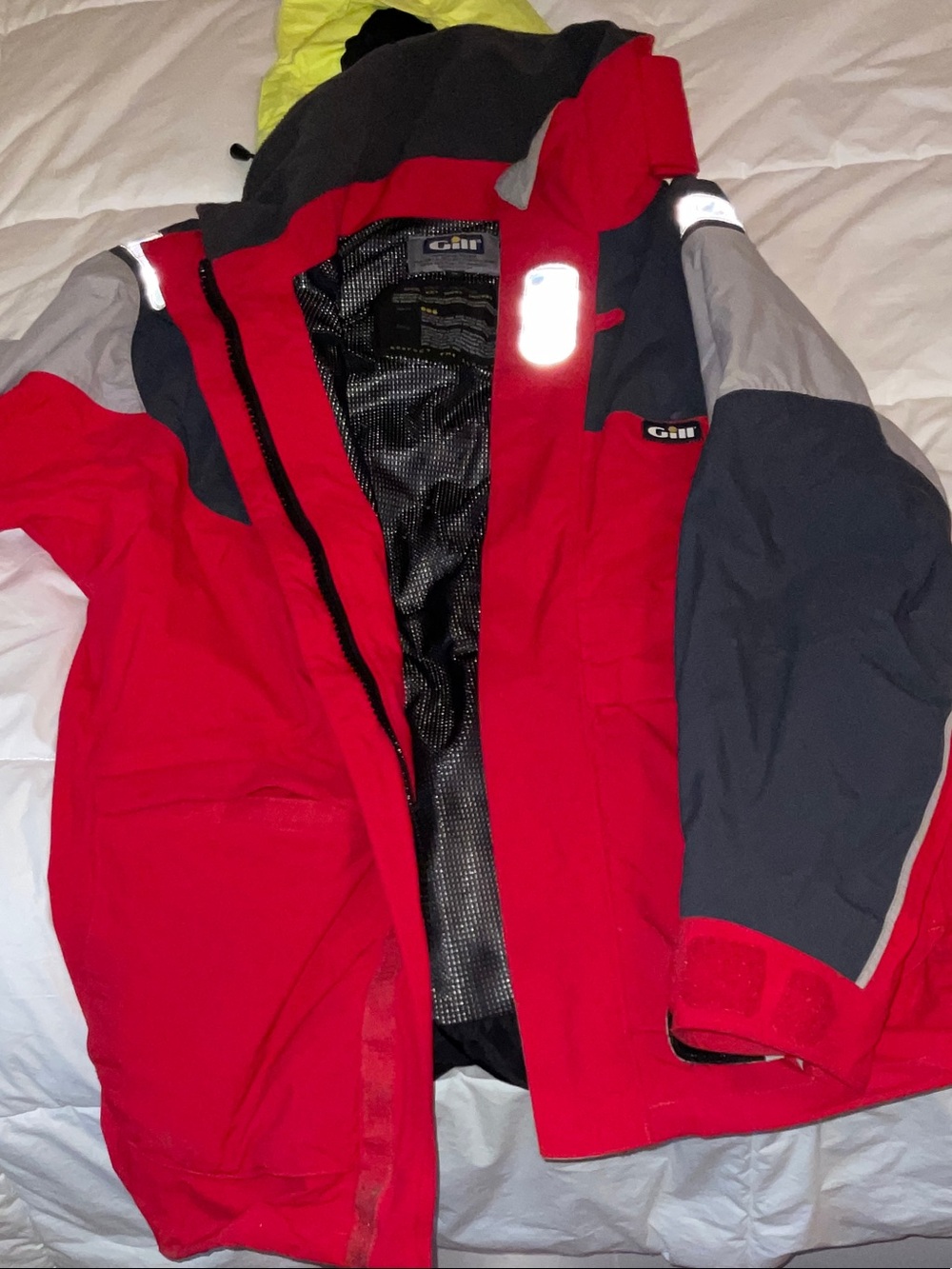 Gill Men's Red and Gray Performance Jacket